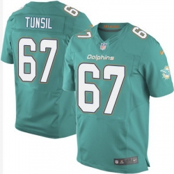 Nike Dolphins #67 Laremy Tunsil Aqua Green Team Color Mens Stitched NFL New Elite Jersey