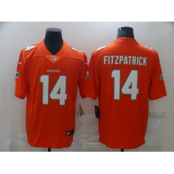 Nike Miami Dolphins 14 Ryan Fitzpatrick Orange Vapor Untouchable Limited Jersey