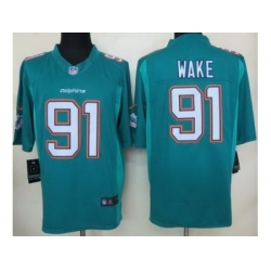 Nike Miami Dolphins 91 Cameron Wake Green LIMITED NFL Jersey