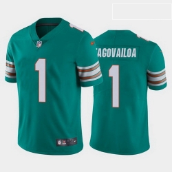 men tua tagovailoa miami dolphins aqua alternate vapor limited jersey 