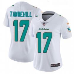 Womens Nike Miami Dolphins 17 Ryan Tannehill White Vapor Untouchable Limited Player NFL Jersey