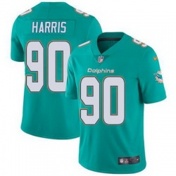 Nike Dolphins #90 Charles Harris Aqua Green Team Color Youth Stitched NFL Vapor Untouchable Limited Jersey