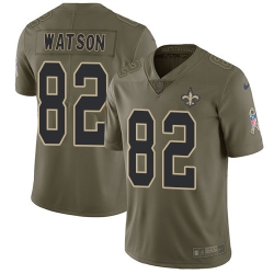 Limited Nike Olive Mens Benjamin Watson Jersey NFL 82 New Orleans Saints 2017 Salute to Service