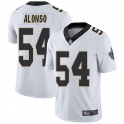 Men New Orleans Saints 54 Kiko Alonso White Vapor Untouchable Limited Jersey