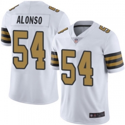 Men New Orleans Saints 54 Kiko Alonso White Vapor Untouchable Rush Limited Football Jersey