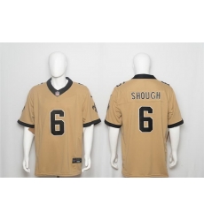 Men New Orleans Saints 6 Tyler Shough Gold F U S E Alternate Vapor Limited Stitched Football Jersey Men New Orleans Saints 6 Tyler Shough Gold F U S E Alternate Vapor Limited Stitched Football Jersey