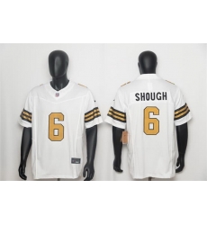 Men New Orleans Saints 6 Tyler Shough White F U S E Color Rush Limited Stitched NFL Jersey Men New Orleans Saints 6 Tyler Shough White F U S E Color Rush Limited Stitched NFL Jersey