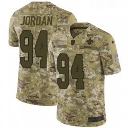 Mens Nike New Orleans Saints 94 Cameron Jordan Limited Camo 2018 Salute to Service NFL Jersey