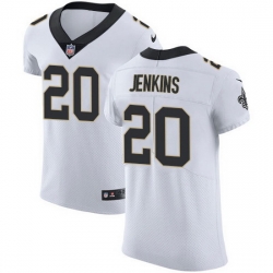 Nike Saints 20 Janoris Jenkins White Men Stitched NFL New Elite Jersey