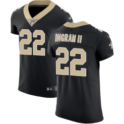 Nike Saints #22 Mark Ingram II Black Team Color Mens Stitched NFL Vapor Untouchable Elite Jersey