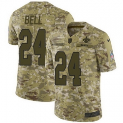 Nike Saints #24 Vonn Bell Camo Mens Stitched NFL Limited 2018 Salute To Service Jersey