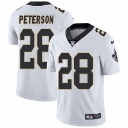 Nike Saints #28 Adrian Peterson White Mens Stitched NFL Vapor Untouchable Limited Jersey