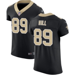 Nike Saints #89 Josh Hill Black Team Color Mens Stitched NFL Vapor Untouchable Elite Jersey