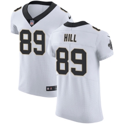 Nike Saints #89 Josh Hill White Mens Stitched NFL Vapor Untouchable Elite Jersey