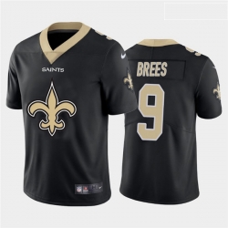 Nike Saints 9 Drew Brees Black Team Big Logo Vapor Untouchable Limited Jersey