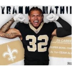 Saints #32 Tyrann Mathieu Jersey