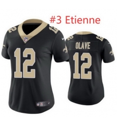 Women Saints Etienne #3 Black F U S E Jersey Women Saints Etienne #3 Black F U S E Jersey