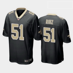 men cesar ruiz new orleans saints black game jersey 