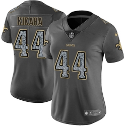 Nike Saints #44 Hau oli Kikaha Gray Static Womens NFL Vapor Untouchable Game Jersey