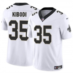 Youth New Orleans Saints 35 Jacob Kibodi White F U S E Vapor Limited Stitched Football Jersey