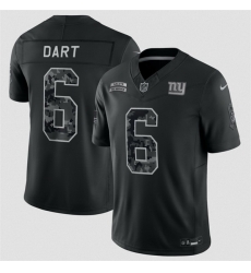 Men New York Giants 6 Jaxson Dart Black F U S E 2026 Salute to Service Limited Stitched Football Jersey Men New York Giants 6 Jaxson Dart Black F U S E 2026 Salute to Service Limited Stitched Football Jersey