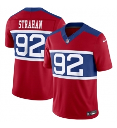 Men New York Giants 92 Michael Strahan Century Red Alternate Vapor F U S E  Limited Stitched Football Jersey