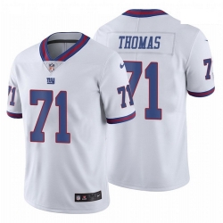 Men Nike Giant 71 Andrew Thomas White Vapor Limited Jersey 2020 NFL Draft