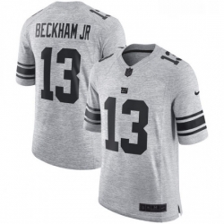 Mens Nike New York Giants 13 Odell Beckham Jr Limited Gray Gridiron II NFL Jersey