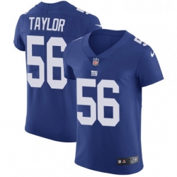 Mens Nike New York Giants 56 Lawrence Taylor Elite Royal Blue Team Color NFL Jersey