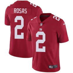 Nike Giants 2 Aldrick Rosas Red Alternate Mens Stitched NFL Vapor Untouchable Limited Jersey