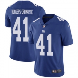 Nike Giants #41 Dominique Rodgers Cromartie Royal Blue Team Color Mens Stitched NFL Vapor Untouchable Limited Jersey