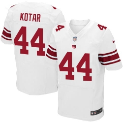 Nike Giants #44 Doug Kotar White Mens Stitched NFL Elite Jersey