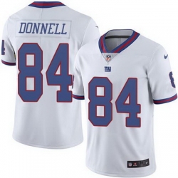 Nike Giants #84 Larry Donnell White Mens Stitched NFL Limited Rush Jersey