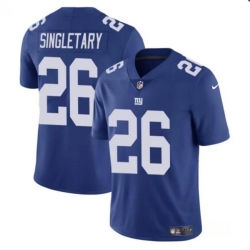Youth New York Giants 26 Devin Singletary Blue Vapor Untouchable Limited Stitched Jersey