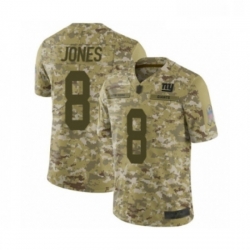 Youth New York Giants 8 Daniel Jones Limited Camo 2018 Salute to Service Football Jersey