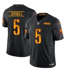 Men Washington Commanders 5 Jayden Daniels Black 2024 F U S E Vapor Limited Stitched Football Jersey