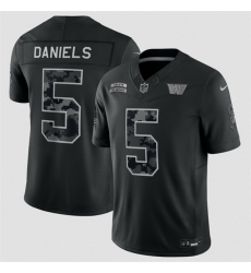 Men Washington Commanders 5 Jayden Daniels Black F U S E 2026 Salute to Service Limited Stitched Football Jersey Men Washington Commanders 5 Jayden Daniels Black F U S E 2026 Salute to Service Limited Stitched Football Jersey