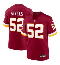 Men Washington Commanders  52 Sonny Styles Red Vapor Limited Stitched Jersey
