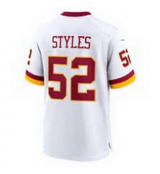 Men Washington Commanders  52 Sonny Styles White Vapor Limited Stitched Football Jersey