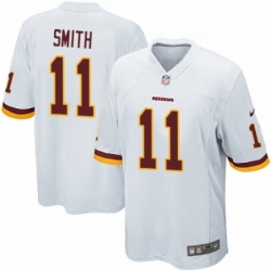 Mens Nike Washington Redskins 11 Alex Smith Game White NFL Jersey