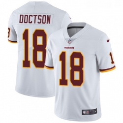 Mens Nike Washington Redskins 18 Josh Doctson White Vapor Untouchable Limited Player NFL Jersey