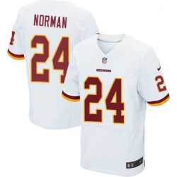 Mens Nike Washington Redskins 24 Josh Norman Elite White NFL Jersey