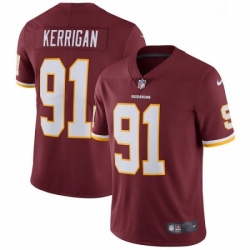 Mens Nike Washington Redskins 91 Ryan Kerrigan Burgundy Red Team Color Vapor Untouchable Limited Player NFL Jersey