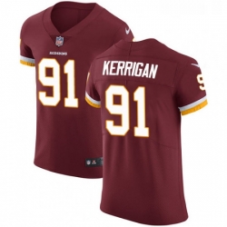 Mens Nike Washington Redskins 91 Ryan Kerrigan Elite Burgundy Red Team Color NFL Jersey