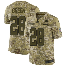 Nike Redskins #28 Darrell Green Camo Men Stitched NFL Limited 2018 Salute To Service Jersey