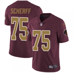 Nike Redskins #75 Brandon Scherff Burgundy Red Alternate Mens Stitched NFL Vapor Untouchable Limited Jersey