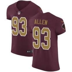 Nike Redskins #93 Jonathan Allen Burgundy Red Alternate Mens Stitched NFL Vapor Untouchable Elite Jersey