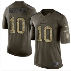 Nike Washington Redskins #10 Robert Griffin III Green Men 27s Stitched NFL Limited Salute to Service Jersey