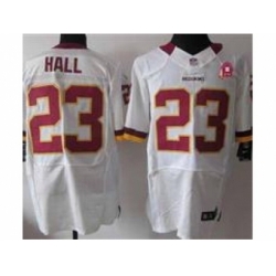 Nike Washington Redskins 23 DeAngelo Hall white Elite 80TH Patch NFL Jersey