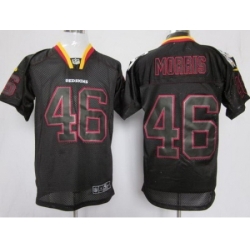 Nike Washington Redskins 46 Alfred Morris Black Elite Lights Out NFL Jersey